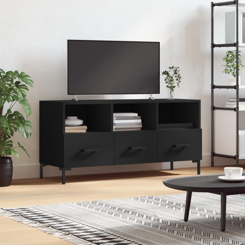 TV-Schrank Schwarz 102x36x50 cm Holzwerkstoff - Pazzar.ch