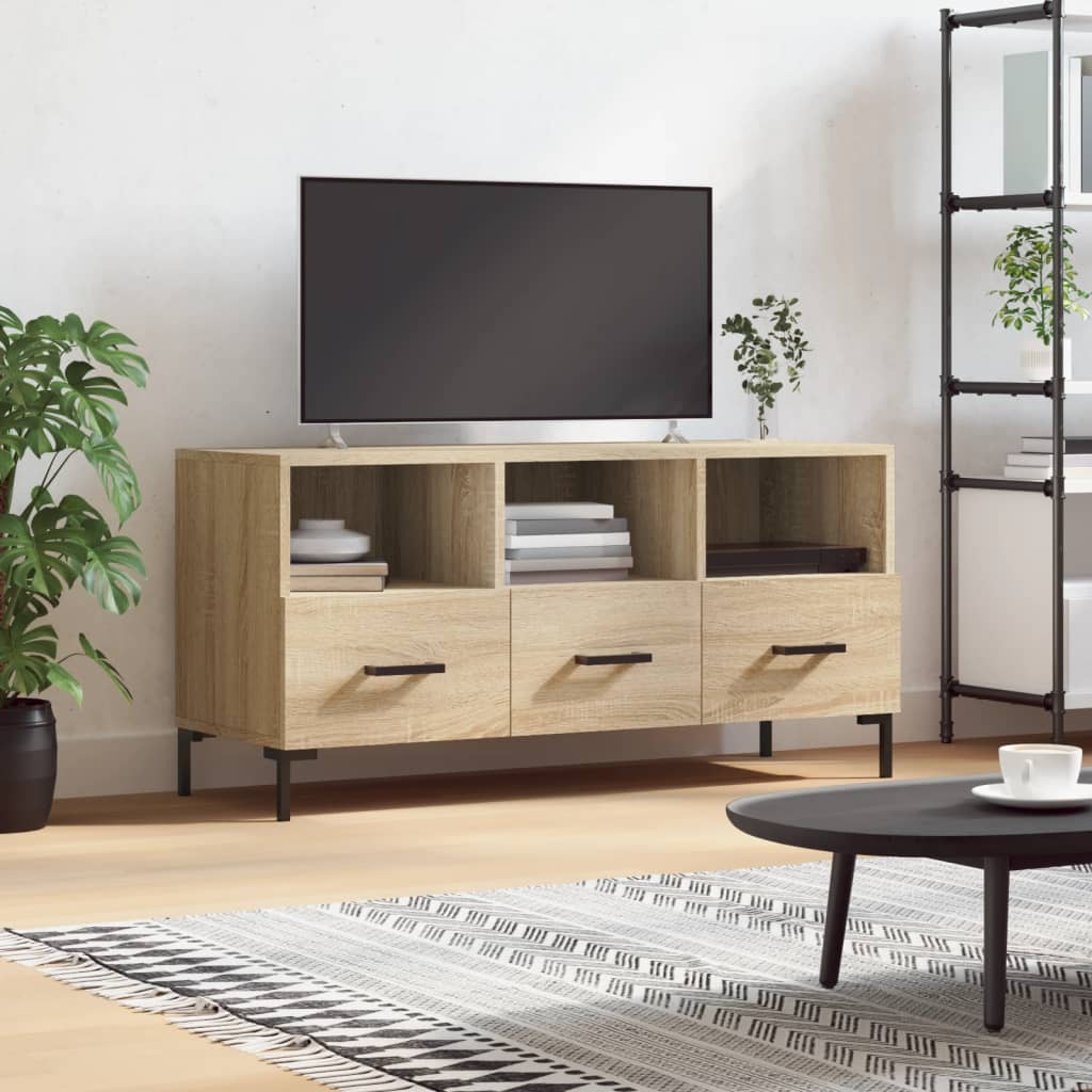 TV-Schrank Sonoma-Eiche 102x36x50 cm Holzwerkstoff - Pazzar.ch