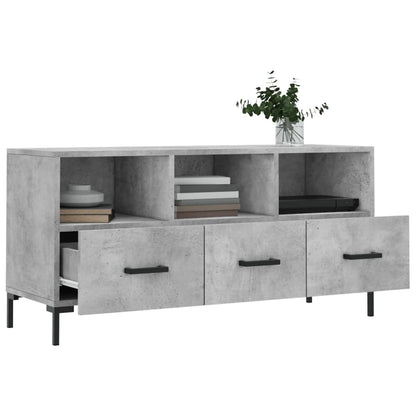 TV-Schrank Betongrau 102x36x50 cm Holzwerkstoff - Pazzar.ch