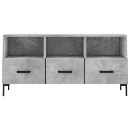 TV-Schrank Betongrau 102x36x50 cm Holzwerkstoff - Pazzar.ch
