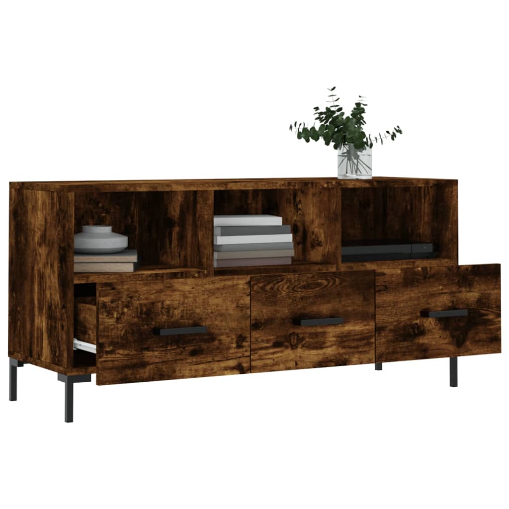 TV-Schrank Räuchereiche 102x36x50 cm Holzwerkstoff - Pazzar.ch