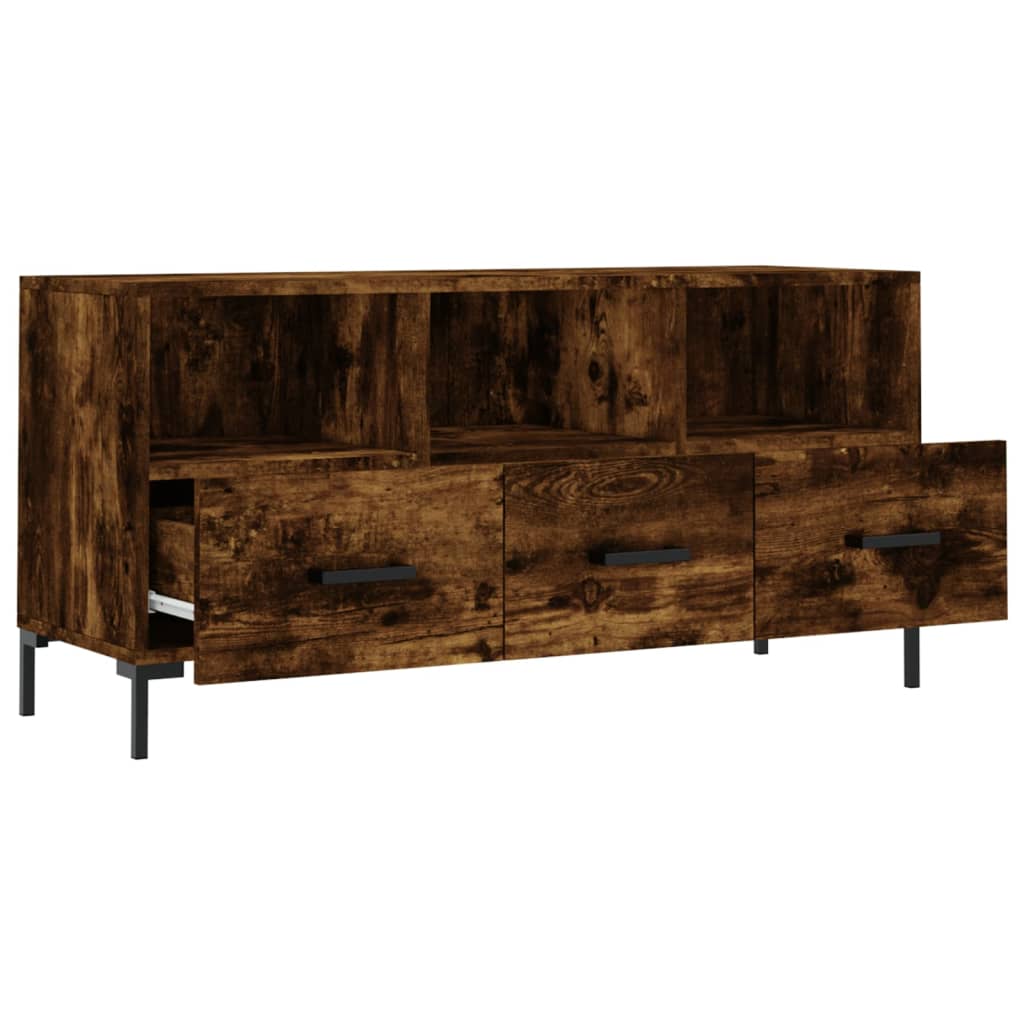TV-Schrank Räuchereiche 102x36x50 cm Holzwerkstoff - Pazzar.ch