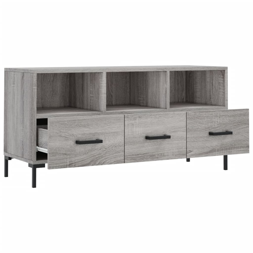 TV-Schrank Grau Sonoma 102x36x50 cm Holzwerkstoff - Pazzar.ch