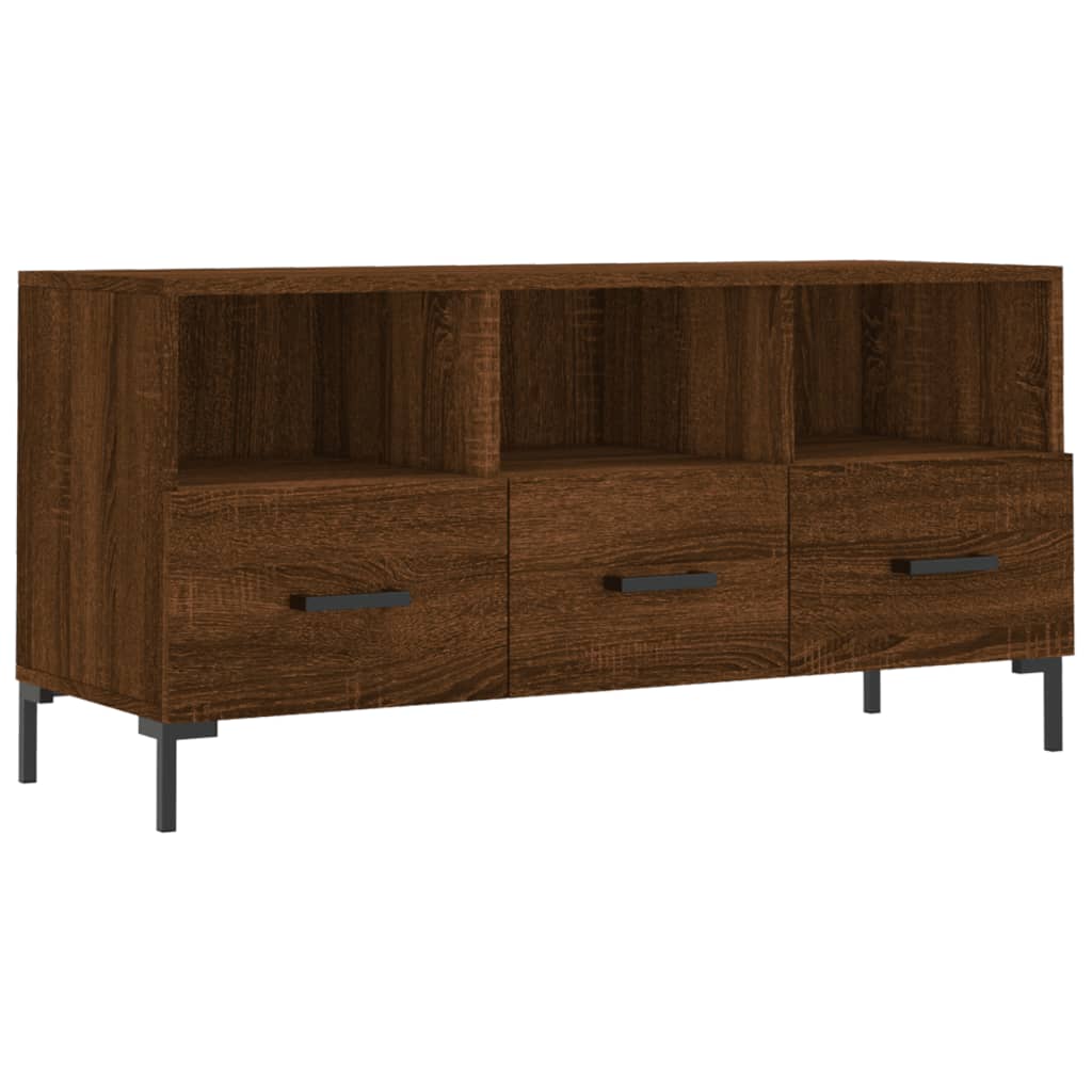 TV-Schrank Braun Eichen-Optik 102x36x50 cm Holzwerkstoff - Pazzar.ch