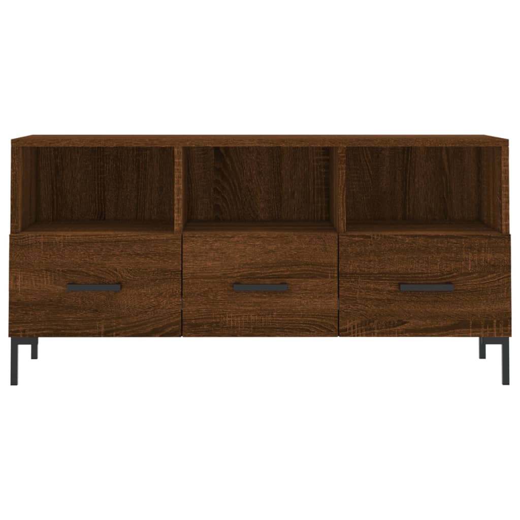 TV-Schrank Braun Eichen-Optik 102x36x50 cm Holzwerkstoff - Pazzar.ch