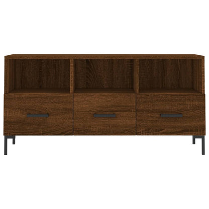 TV-Schrank Braun Eichen-Optik 102x36x50 cm Holzwerkstoff - Pazzar.ch