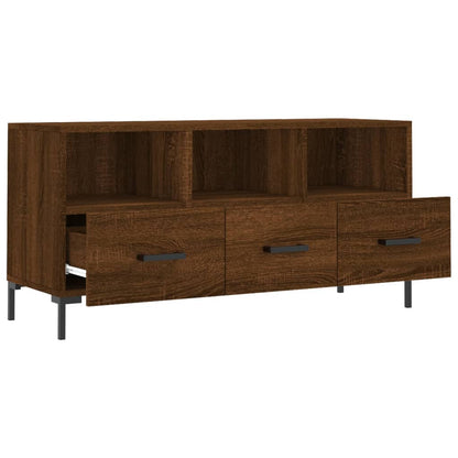TV-Schrank Braun Eichen-Optik 102x36x50 cm Holzwerkstoff - Pazzar.ch