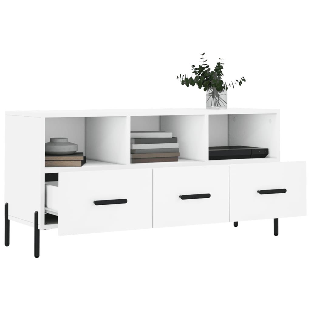 TV-Schrank Weiß 102x36x50 cm Holzwerkstoff - Pazzar.ch