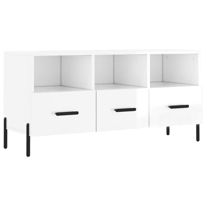 TV-Schrank Hochglanz-Weiß 102x36x50 cm Holzwerkstoff - Pazzar.ch