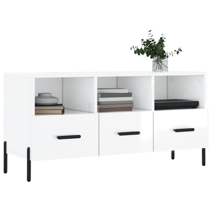 TV-Schrank Hochglanz-Weiß 102x36x50 cm Holzwerkstoff - Pazzar.ch
