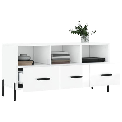 TV-Schrank Hochglanz-Weiß 102x36x50 cm Holzwerkstoff - Pazzar.ch