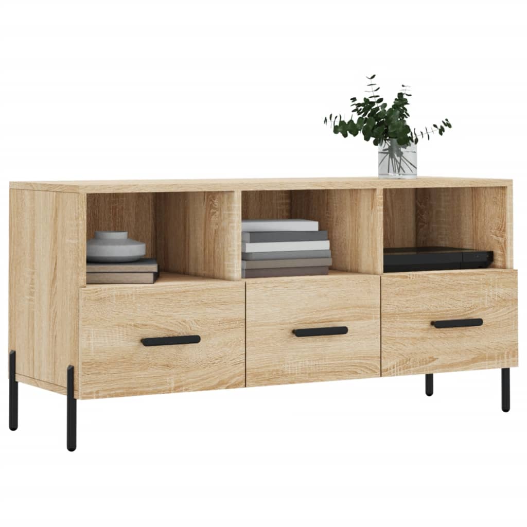TV-Schrank Sonoma-Eiche 102x36x50 cm Holzwerkstoff - Pazzar.ch