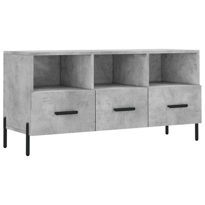 TV-Schrank Betongrau 102x36x50 cm Holzwerkstoff - Pazzar.ch