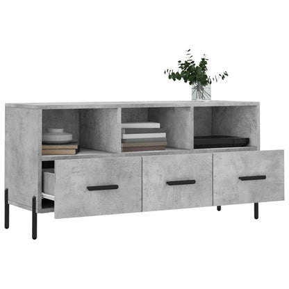 TV-Schrank Betongrau 102x36x50 cm Holzwerkstoff - Pazzar.ch