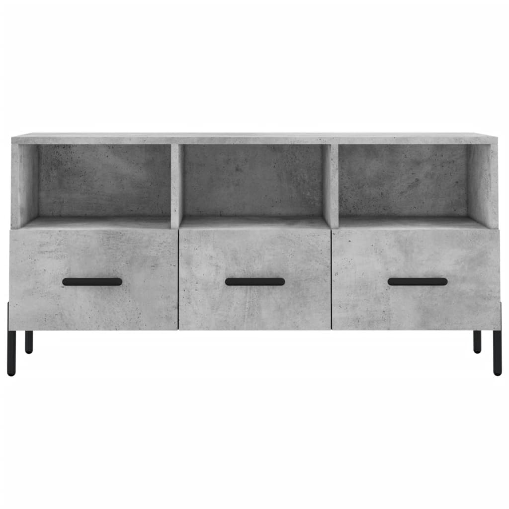 TV-Schrank Betongrau 102x36x50 cm Holzwerkstoff - Pazzar.ch