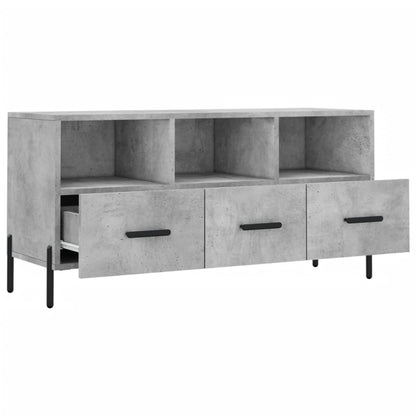 TV-Schrank Betongrau 102x36x50 cm Holzwerkstoff - Pazzar.ch