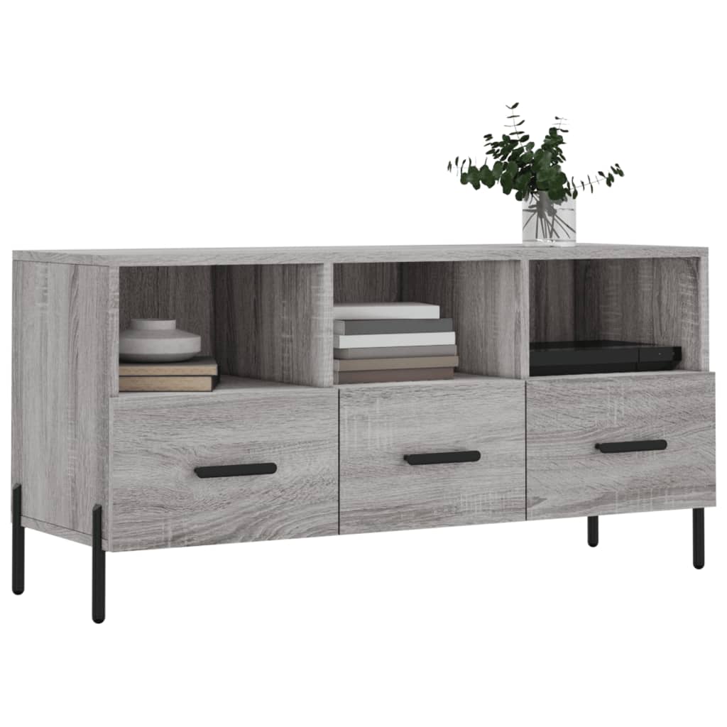 TV-Schrank Grau Sonoma 102x36x50 cm Holzwerkstoff - Pazzar.ch