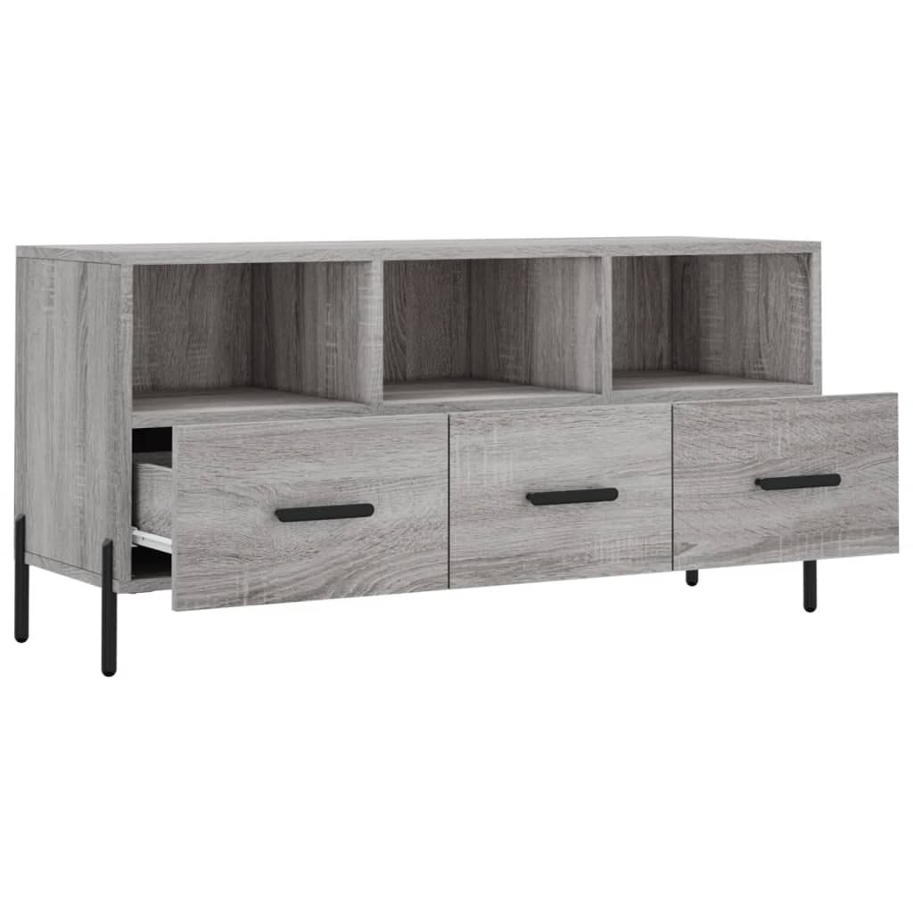 TV-Schrank Grau Sonoma 102x36x50 cm Holzwerkstoff - Pazzar.ch