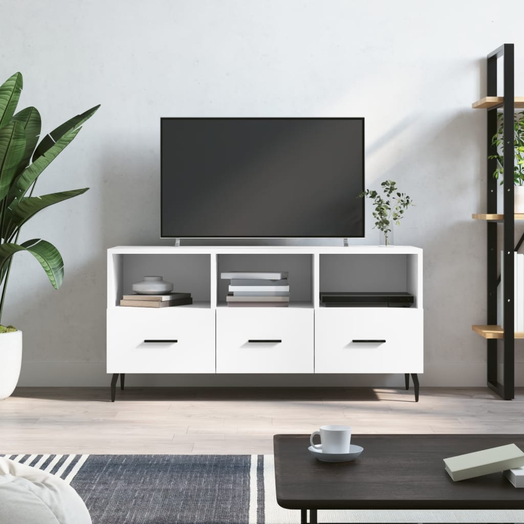 TV-Schrank Weiß 102x36x50 cm Holzwerkstoff - Pazzar.ch