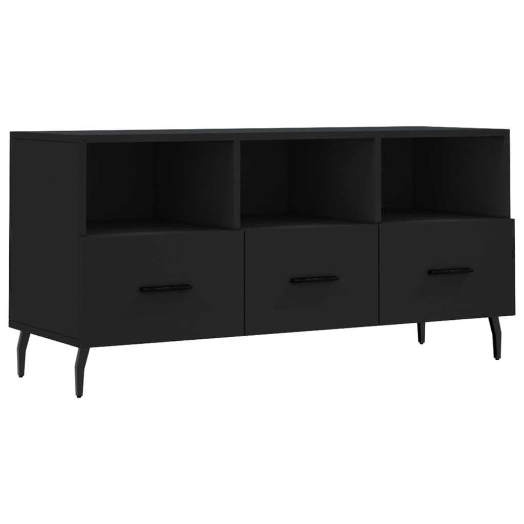 TV-Schrank Schwarz 102x36x50 cm Holzwerkstoff - Pazzar.ch