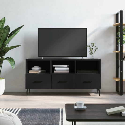 TV-Schrank Schwarz 102x36x50 cm Holzwerkstoff - Pazzar.ch