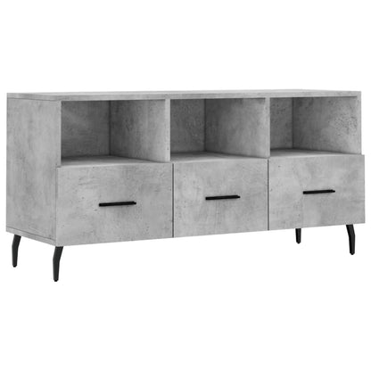 TV-Schrank Betongrau 102x36x50 cm Holzwerkstoff - Pazzar.ch