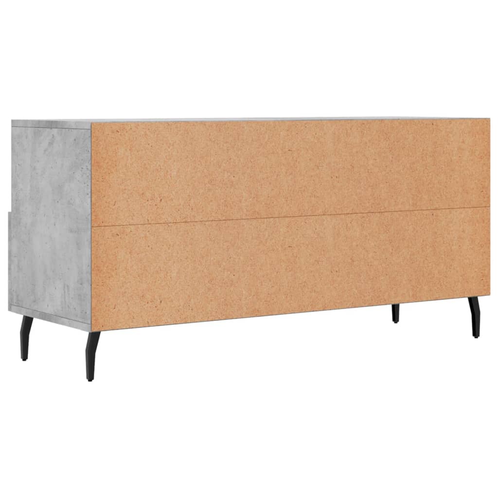 TV-Schrank Betongrau 102x36x50 cm Holzwerkstoff - Pazzar.ch