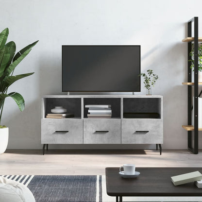 TV-Schrank Betongrau 102x36x50 cm Holzwerkstoff - Pazzar.ch