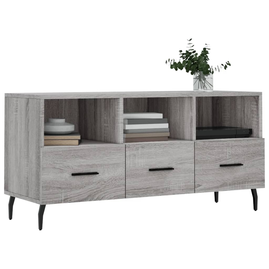 TV-Schrank Grau Sonoma 102x36x50 cm Holzwerkstoff - Pazzar.ch