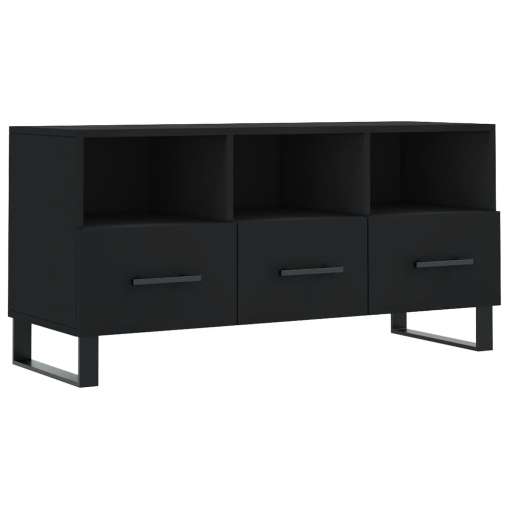 TV-Schrank Schwarz 102x36x50 cm Holzwerkstoff - Pazzar.ch