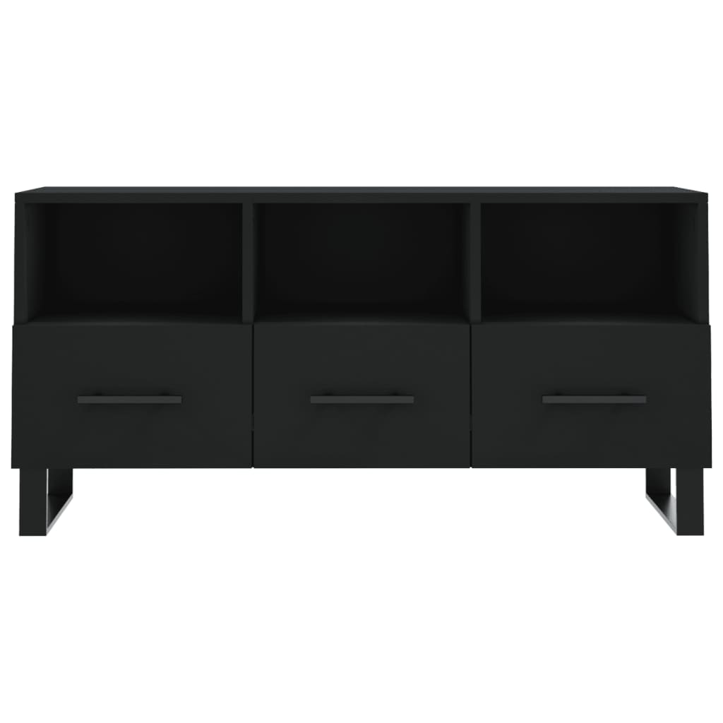 TV-Schrank Schwarz 102x36x50 cm Holzwerkstoff - Pazzar.ch