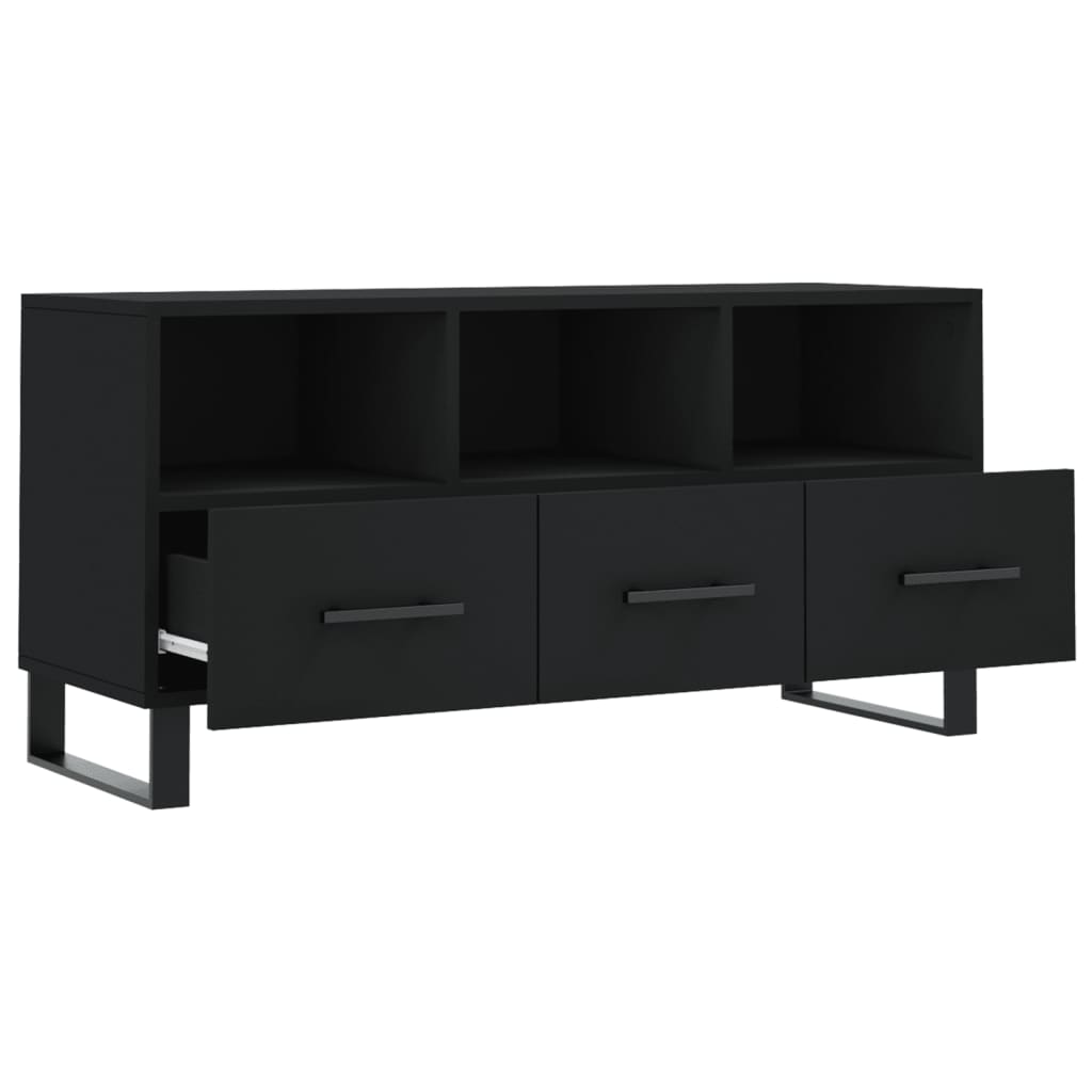 TV-Schrank Schwarz 102x36x50 cm Holzwerkstoff - Pazzar.ch