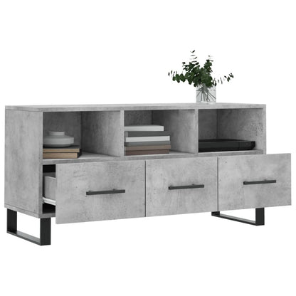 TV-Schrank Betongrau 102x36x50 cm Holzwerkstoff - Pazzar.ch