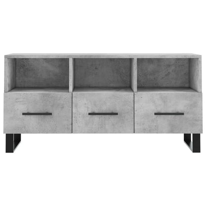 TV-Schrank Betongrau 102x36x50 cm Holzwerkstoff - Pazzar.ch