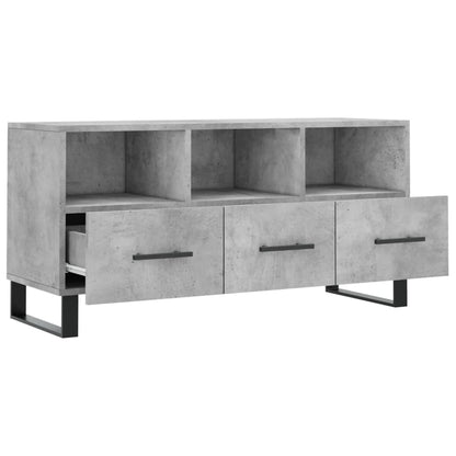 TV-Schrank Betongrau 102x36x50 cm Holzwerkstoff - Pazzar.ch