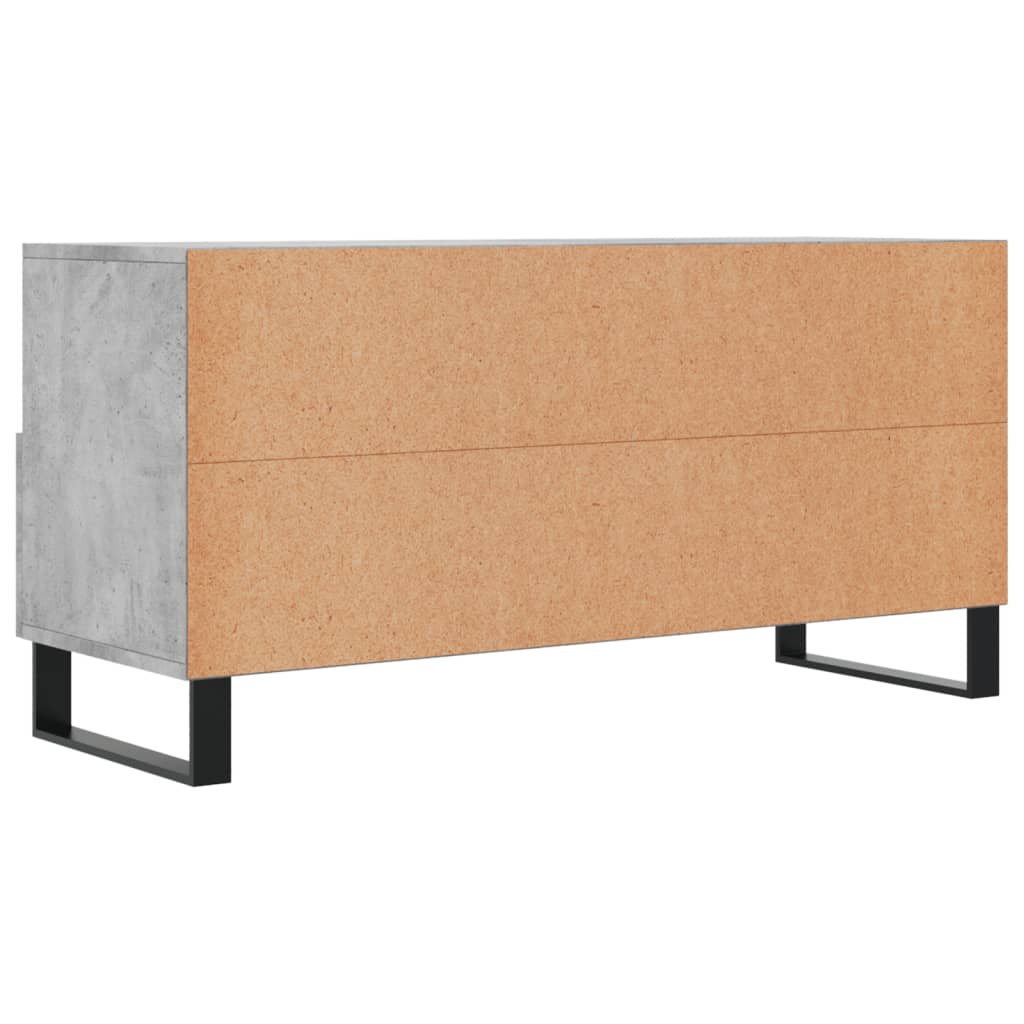 TV-Schrank Betongrau 102x36x50 cm Holzwerkstoff - Pazzar.ch
