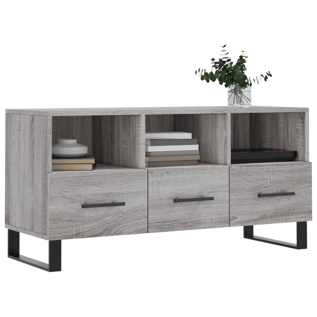 TV-Schrank Grau Sonoma 102x36x50 cm Holzwerkstoff - Pazzar.ch