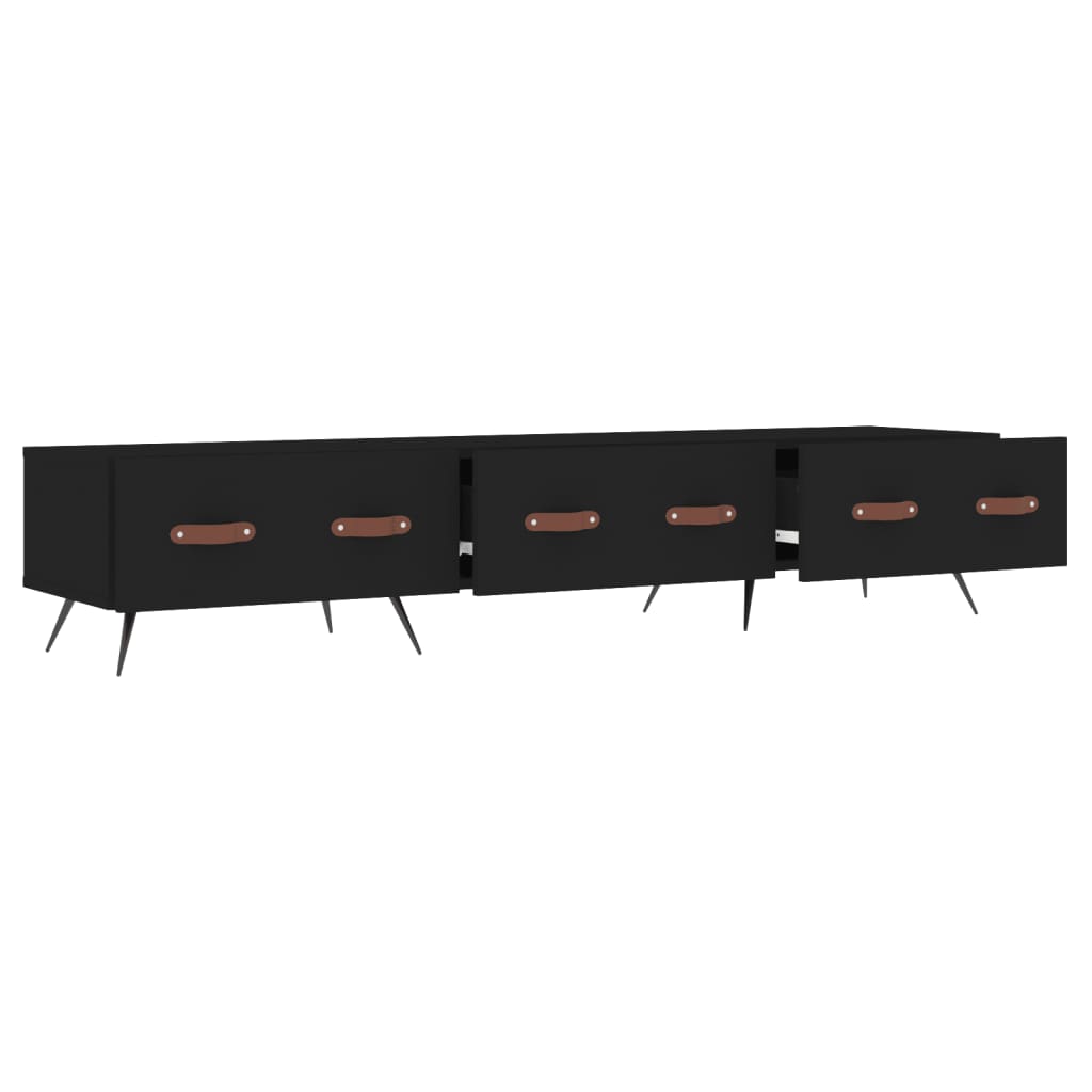 TV-Schrank Schwarz 150x36x30 cm Holzwerkstoff - Pazzar.ch