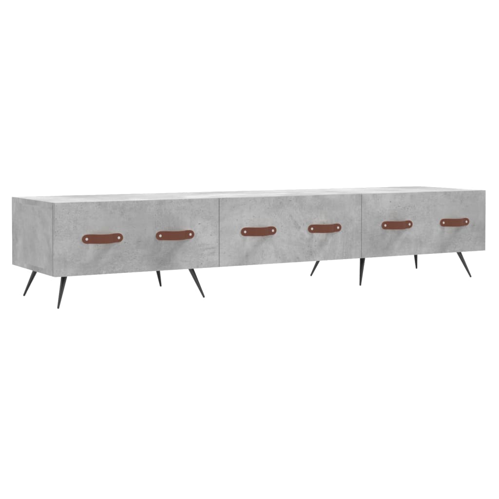 TV-Schrank Betongrau 150x36x30 cm Holzwerkstoff - Pazzar.ch