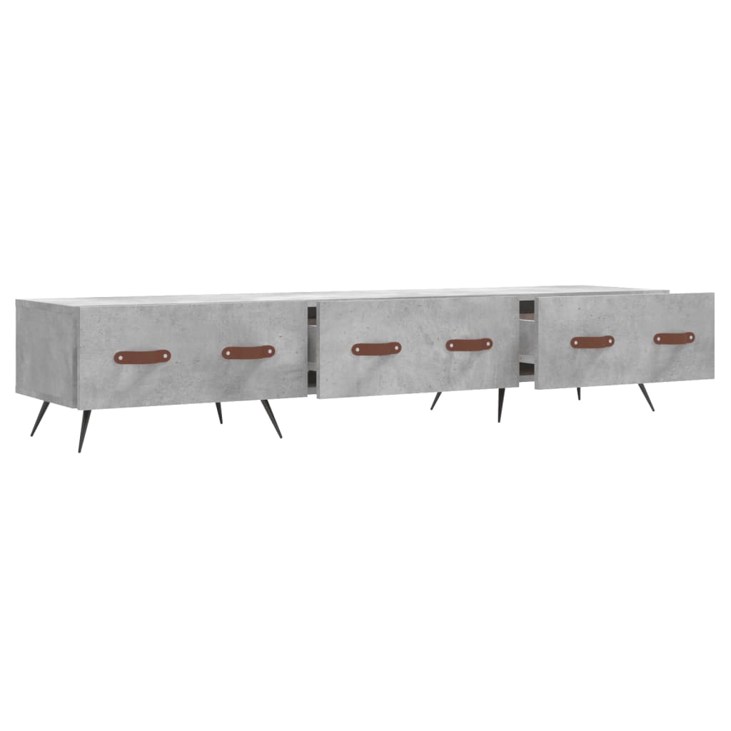 TV-Schrank Betongrau 150x36x30 cm Holzwerkstoff - Pazzar.ch
