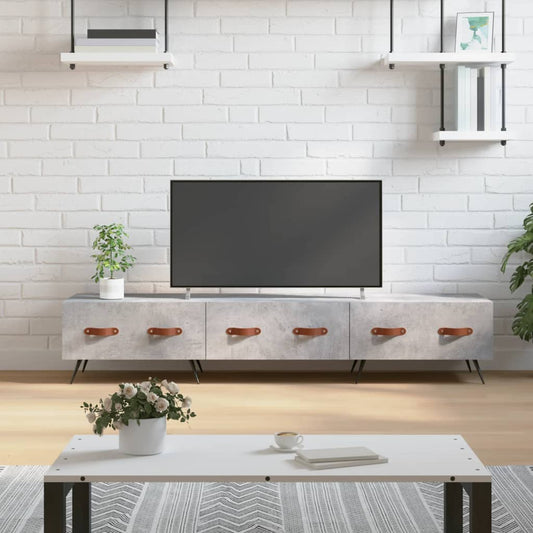 TV-Schrank Betongrau 150x36x30 cm Holzwerkstoff - Pazzar.ch
