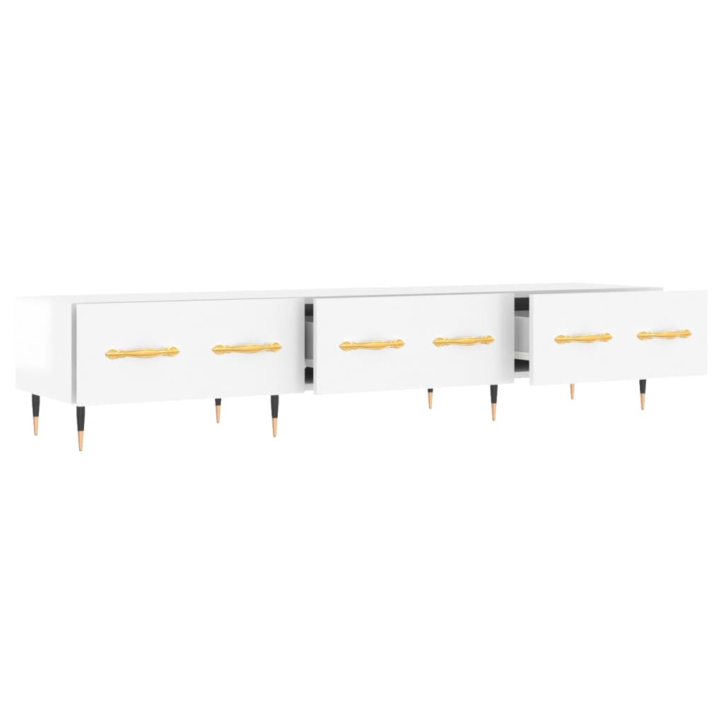 TV-Schrank Hochglanz-Weiß 150x36x30 cm Holzwerkstoff - Pazzar.ch