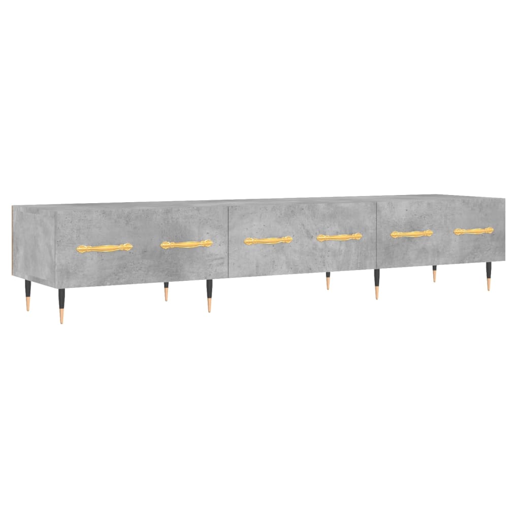 TV-Schrank Betongrau 150x36x30 cm Holzwerkstoff - Pazzar.ch