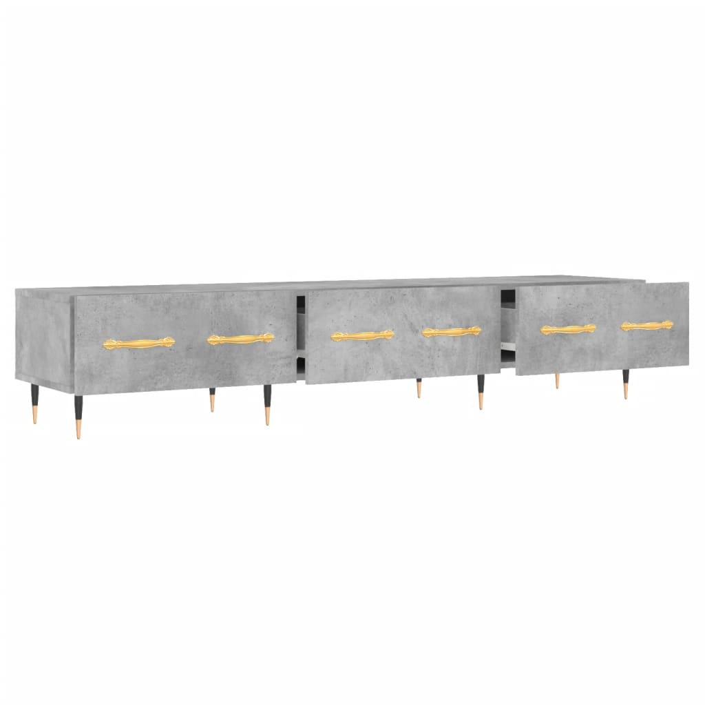 TV-Schrank Betongrau 150x36x30 cm Holzwerkstoff - Pazzar.ch