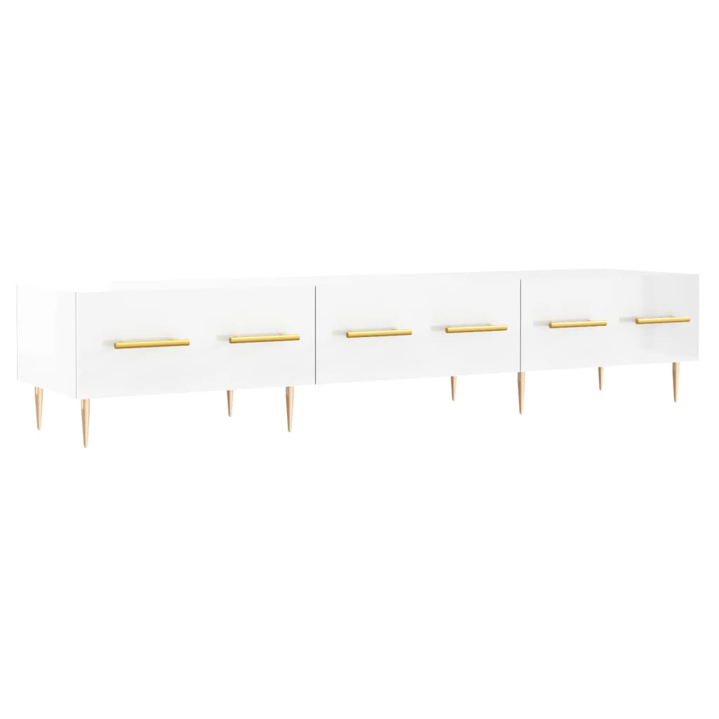 TV-Schrank Hochglanz-Weiß 150x36x30 cm Holzwerkstoff - Pazzar.ch