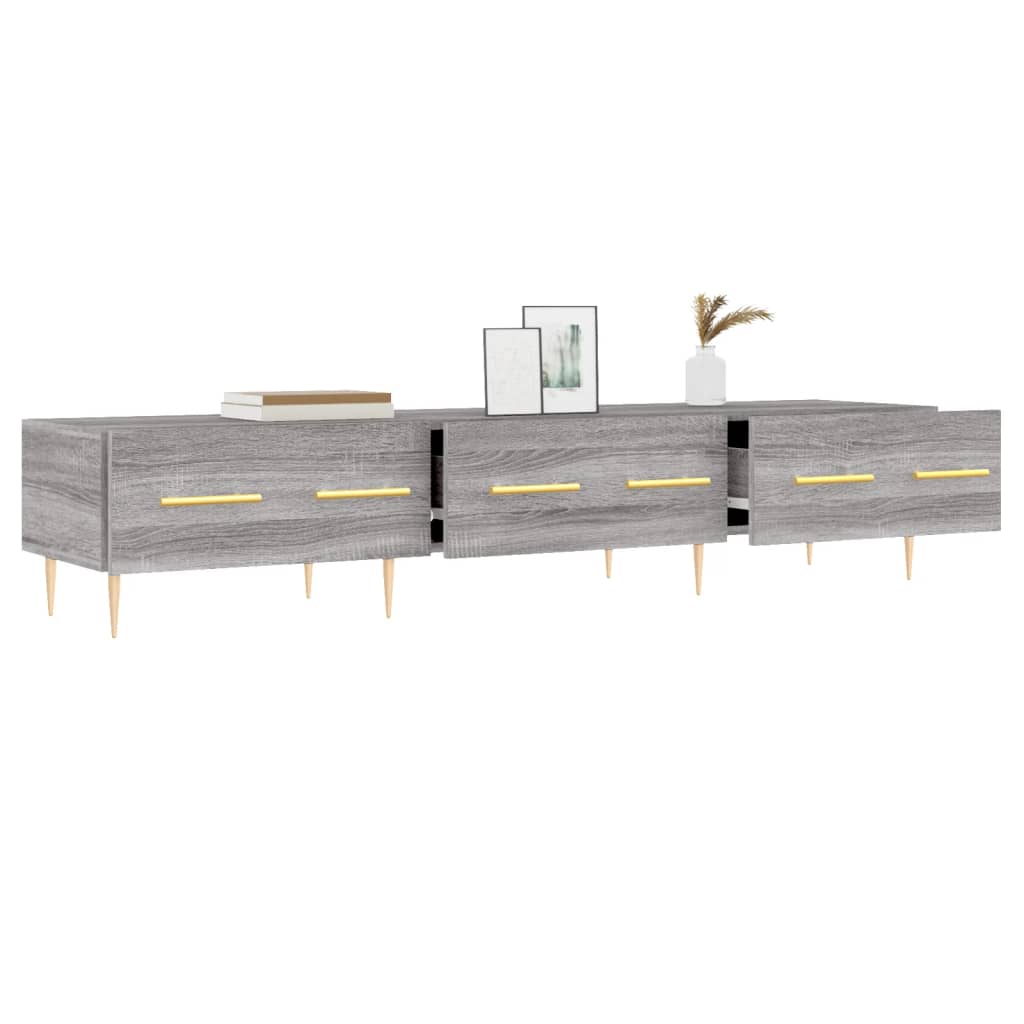 TV-Schrank Grau Sonoma 150x36x30 cm Holzwerkstoff - Pazzar.ch
