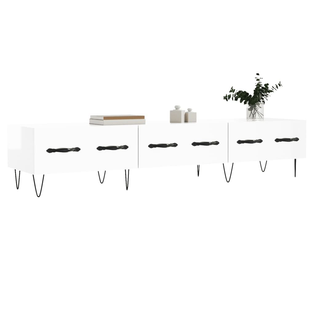 TV-Schrank Hochglanz-Weiß 150x36x30 cm Holzwerkstoff - Pazzar.ch