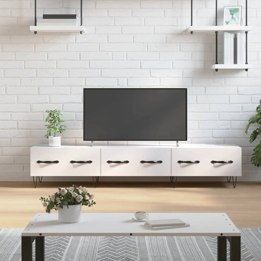 TV-Schrank Hochglanz-Weiß 150x36x30 cm Holzwerkstoff - Pazzar.ch
