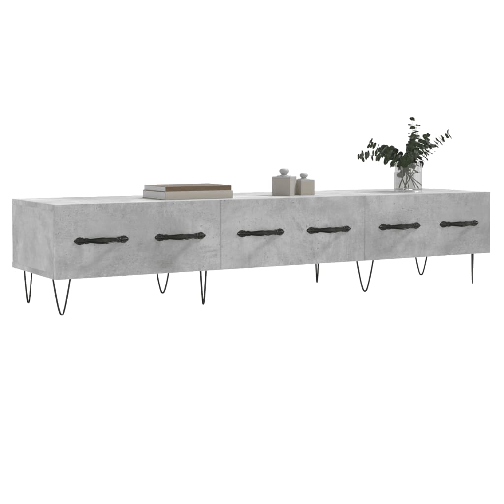 TV-Schrank Betongrau 150x36x30 cm Holzwerkstoff - Pazzar.ch