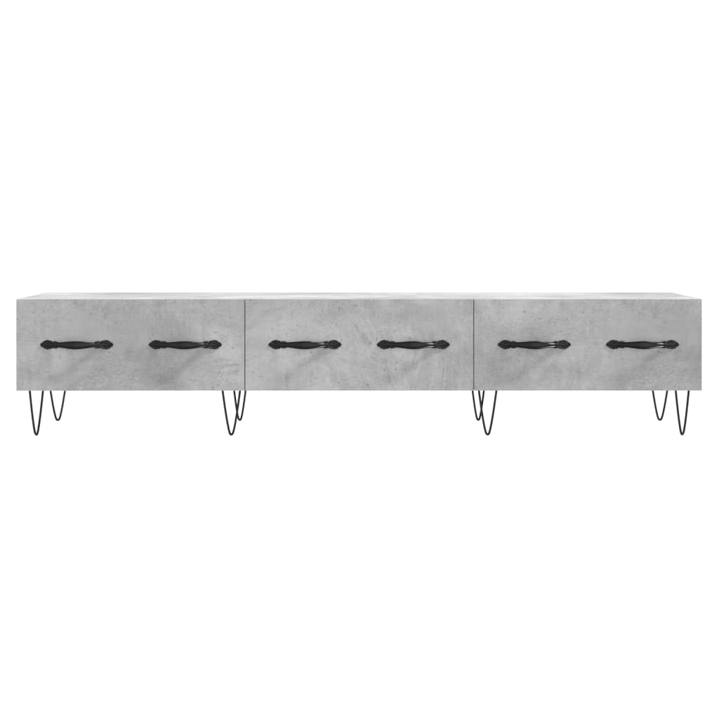 TV-Schrank Betongrau 150x36x30 cm Holzwerkstoff - Pazzar.ch